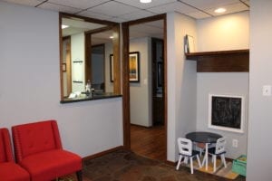 Dentist office in Fayetteville Arkansas interior